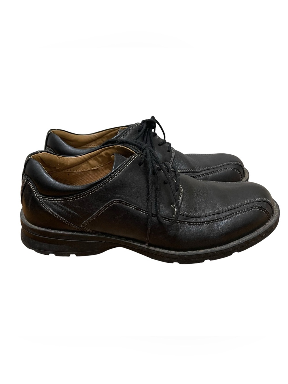 Dockers Prostyle Black Leather Oxford Moc Toe Comfort Shoes Men’s Size 10.5 M